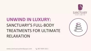 Rejuvenate with Sanctuary Salon Full-Body Treatments