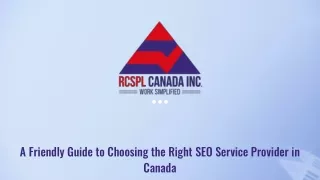 Selecting an SEO Service in Canada