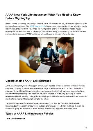 AARP New York Life Insurance What You Need to Know Before Signing Up