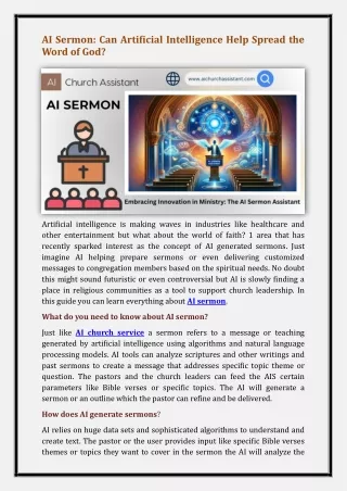 AI sermon