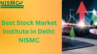 Best Stock Market Institute in Delhi