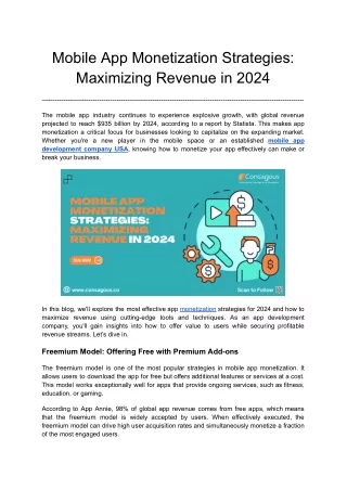 Mobile App Monetization Strategies_ Maximizing Revenue in 2024