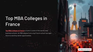 Top MBA Colleges in France: Elevate Your Career with World-Class Business