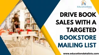 Drive Book Sales with a Targeted Bookstore Mailing List