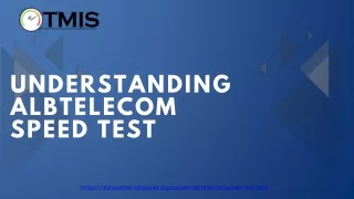 Understanding ALBtelecom Speed Test
