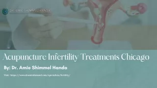 Acupuncture Infertility Treatments Chicago