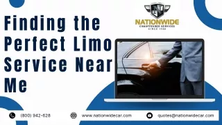 Finding the Perfect Limo Service Near Me