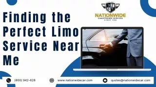 Finding the Perfect Limo Service Near Me