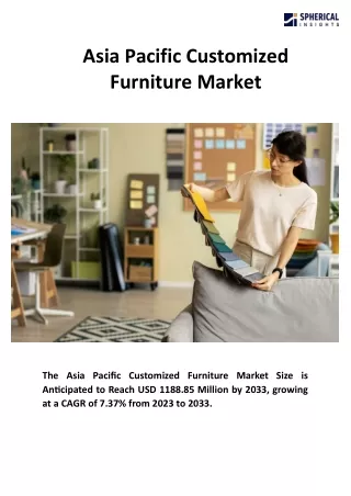 Asia Pacific Customized Furniture Market