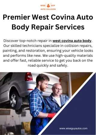 Premier West Covina Auto Body Repair Services (1)