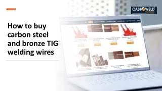 How to buy carbon steel and bronze TIG welding wires