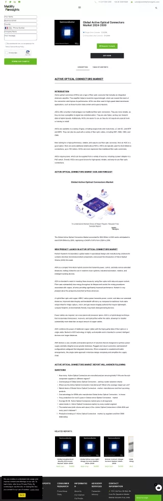Global Active Optical Connectors Market