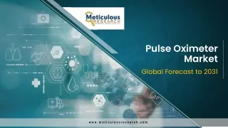 Pulse Oximeter Market Set to Reach $5.3 Billion by 2031, Driven by Rising Demand