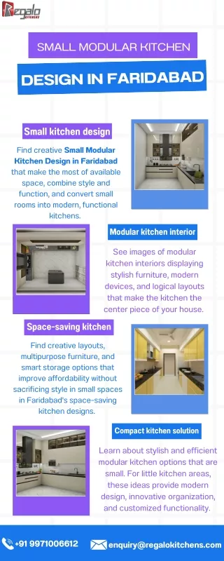 Small Modular Kitchen Design in Faridabad