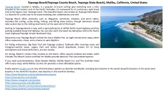 Topanga Beach | Malibu, California, United States