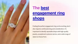 The Best Engagement Ring Shops