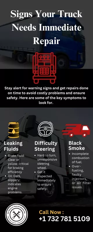 Signs Your Truck Needs Immediate Repair