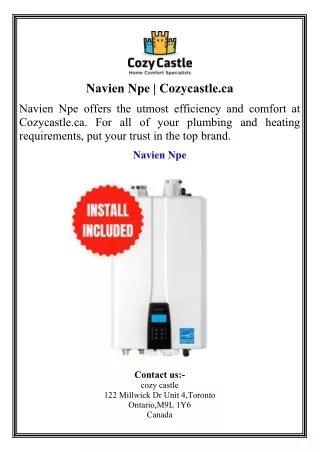 Navien Npe  Cozycastle.ca
