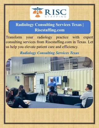 Radiology Consulting Services Texas   Riscstaffing.com