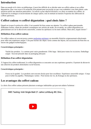 Coffret cadeau vs coffret dégustation : quel choix faire ?