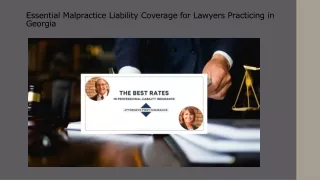 Essential Malpractice Liability Coverage for Lawyers Practicing in Georgia