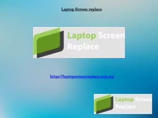 Laptop Screen Replacement