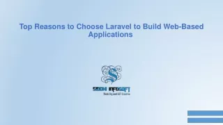 Top Reasons to Choose Laravel to Build Web-Based Applications - Siddhi Infosoft