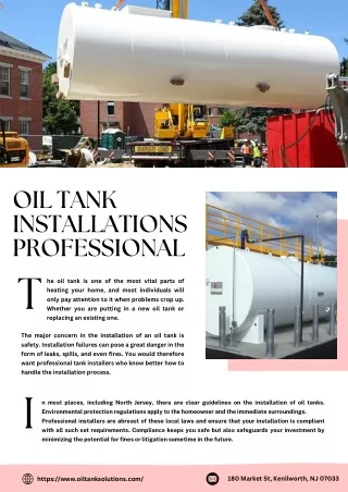 Importance of Professional Tank Installations