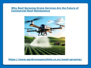 Why Roof Spraying Drone Services Are the Future of Commercial Roof Maintenance