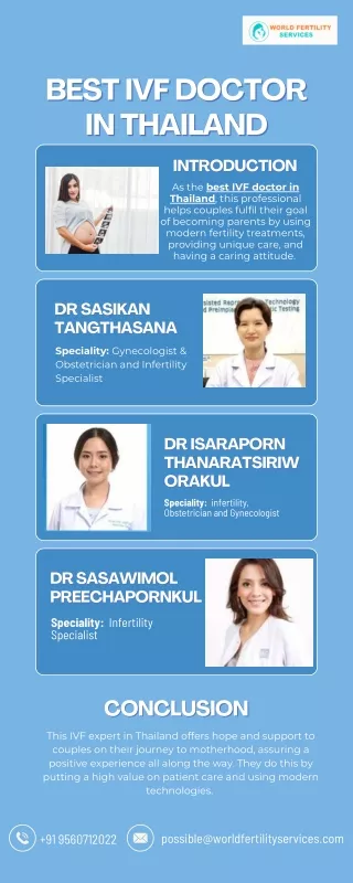 Best IVF Doctor in Thailand