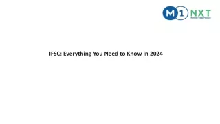 IFSC- Everything You Need to Know in 2024.