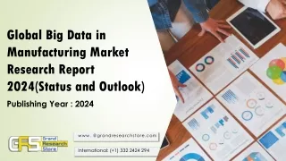Global Big Data in Manufacturing Market Research Report 2024(Status and Outlook)