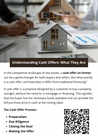 Understanding Cash Offers: What They Are