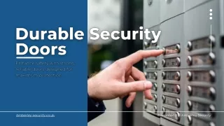 Steel Door Entry Solutions for Maximum Home Safety