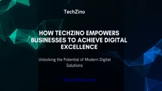 How Techzino Empowers Businesses to Achieve Digital Excellence