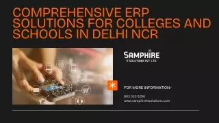 Comprehensive ERP Solutions for Colleges and Schools in Delhi NCR