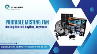 Portable Misting Fan: Stay Cool Anywhere with Instant Cooling Relief