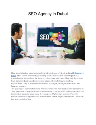 SEO Agency in Dubai