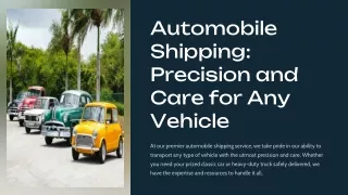 Automobile Shipping