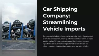 Car Shipping Company