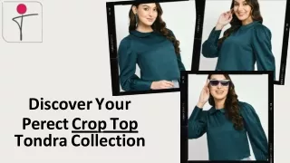 Tondra Women's Crop Tops: Effortless Style for Every Occasion