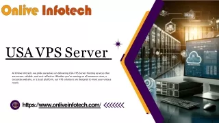 USA VPS Server Hosting by Onlive Infotech Unmatched Performance and Security