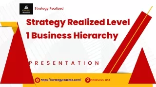 Strategy Realized: Level 1 Business Hierarchy