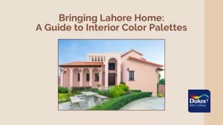 Bringing Lahore Home  A Guide to Interior Colour Palettes