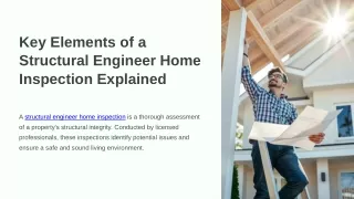 Key Elements of a Structural Engineer Home Inspection Explained