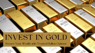 Buy Silver Bullion at Competitive Rates from Baird & Co.