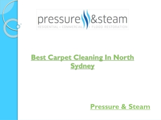 Best Carpet Cleaning In North Sydney