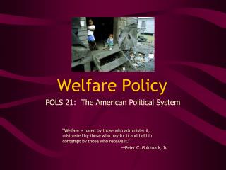 Welfare Policy