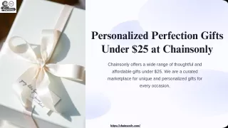 Personalized Perfection Gifts Under $25 at Chainsonly