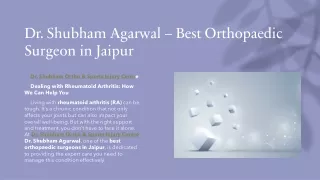 best orthopedic surgeon in jaipur